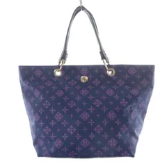 ラシット RUSSET Daily トートバッグ ハンドバッグ モノグラム 総柄 ナイロン ネイビー パープル /YO21