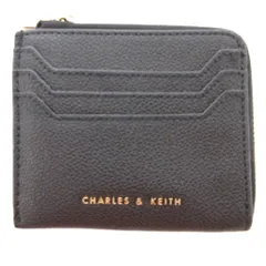 チャールズ&キース  CHARLES&KEITH コインケース 小銭入れ ロゴ 黒 ブラック /AE ■GY42