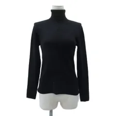 マイケルマイケルコース Michael michael kors リブニット カットソー シルク 6 S 黒 ブラック タートルネック 長袖 /SY27 ■GY58