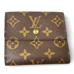 w62 ポルト モネ ビエ カルトクレディ　ポルトフォイユ エリーズ 旧型　モノグラム　Louis Vuitton ルイ ヴィトン 　3つ 折り　三つ折り 財布　ミニ コンパクト ウォレット コインケース 小銭入れ 付き　Wホック