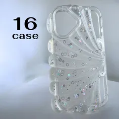 新品　iPhone16 ケース　立体ウェーブデザインケース　クリア　透明　オーロララメ入り　ぷっくり3Dデザイン　大人可愛い　アートデザイン　耐衝撃　軽量