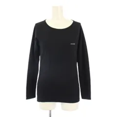 モンベル Montbell カットソー 長袖 クルーネック ストレッチ ロゴ ワンポイント 薄手 L 黒 ブラック /BB