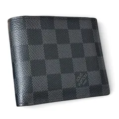 w22　ポルトフォイユ マルコ　モノグラム　ルイ ヴィトン　LOUIS VUITTON　2つ 二つ 折り 財布　ミニ　コンパクト ウォレット　ダミエグラフィット　ブラック