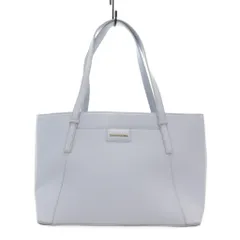 サマンサベガ Samantha Vega ロゴ入りA4トート ハンドバッグ フェイクレザー 合成皮革 水色 ライトブルー /FT