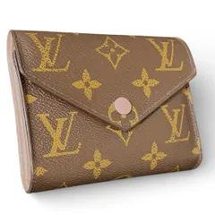 w41 ポルトフォイユ ヴィクトリーヌ　ルイ ヴィトン　Louis Vuitton　3つ 三つ 折り 財布　ミニ　コンパクト ウォレット コインケース 小銭入れ 付き モノグラム　ローズ　ピンク