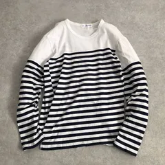 ねじれ期 COMME des GARCONS SHIRT ゆがみ ボーダー切替カットソー ロンT コムデギャルソン シャツのサムネイル
