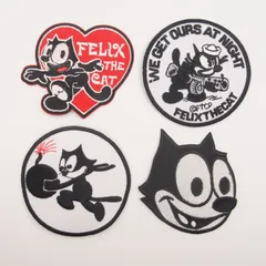 4点セット FELIX フェリックス ハート アイロンワッペン ワッペン アメカジ