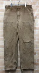 【中古】 Carhartt カーハート ペインターパンツ ダブルニー ダック USA製 ベージュ 36 111447839