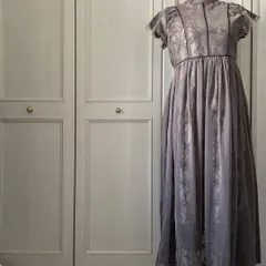 U レース 花柄 チュール ワンピース ロング デート マキシ お呼ばれ　デート　オフィスカジュアル　食事会　可愛い　お出かけ　上品　dress　ドレス