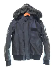 アルファインダストリーズ ALPHA INDUSTRIES N-2Rタイプ レザーライディングジャケット プロテクター入り バイク用 ジャケット ブラック Lサイズ 103MT-3905のサムネイル