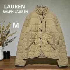 LAUREN RALPH LAUREN キルティングジャケット M ベージュ ラルフローレン 中綿ジャケット レディース