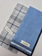 【新品】CALVIN KLEIN ガーゼハンカチ & タオルハンカチ セット