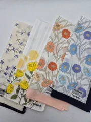 【新品】renoma レディースハンカチ 4枚セット 50㎝以上 やや大判サイズ