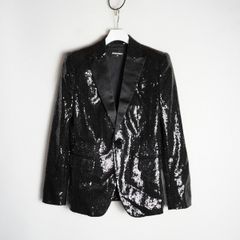 美品✨サイズ42 SAINT LAURENTスパンコールジャケット - メルカリ