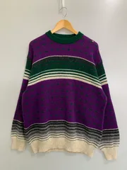【現状渡し品】 UNITED COLORS OF BENETTON ユナイテッド カラーズ オブ ベネトン 80S PATTERN KNIT SWEATER ニット セーター 【146-260208-AS-29-min】