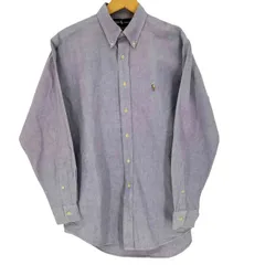 ラルフローレン RALPH LAUREN 90S YARMOUTH ヤーマス ポニーロゴ刺繍 ボタンダウン コットンオックスフォードシャツ メンズ  15 1/2-33