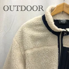 OUTDOOR アウトドア ボアジャケット アウター　 XL ホワイト  メンズ ファッション