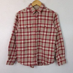 LATERRA ラテラ 長袖シャツ チェック柄 レッド Mサイズ メンズ 古着 ワーク系 アメカジ