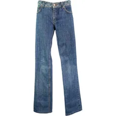 ルイ・ヴィトン LOUIS VUITTON モノグラム切替デニムパンツ ブルー コットン メンズ デニムパンツ