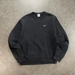 NIKE Sweatshirt Black ナイキ スウェット トレーナー クルーネック プルオーバー スウォッシュ ロゴ刺繍 ブラック 黒 フェード メンズ CV0554-010