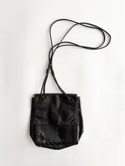 1993-94 PRDA LEATHER SHOULDER BAG プラダ　1993年　1994年　archive アーカイブ　レザー　ショルダーバッグ　プラダ　バッグ　レザー　黒　90s