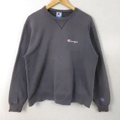 90s Champion チャンピオン スウェット ロゴ刺繍 ブラック Lサイズ メンズ 古着 アメカジ ストリート