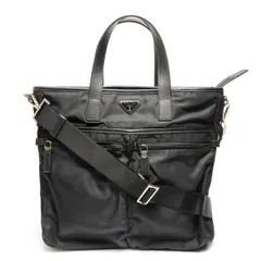 PRADA プラダ トートバッグ ナイロン サフィアーノレザー 2way【中古】