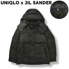 ユニクロ x ジルサンダー UNIQLO x JIL SANDER プラスジェイ ＋J 640FP ダウン オーバーサイズ パーカー ウィンド ジャケット キルティング ジャンパー S オリーブ タウンユース レジャー メンズ