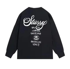 【新品未使用】2025新作Stussy ステューシー 丸首パーカー 男女兼用