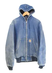 カーハート Carhartt 90s 星タグ デニムアクティブジャケット Made in USA  80's USA製  JB848 ジャケット ブルー Mサイズ 103MT-3919