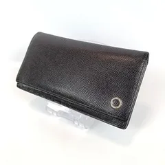 BVLGARI ブルガリ 長財布 ブルガリマン ビーゼロワン サークルロゴ レザー 二つ折り ネイビー系 紺 メンズ