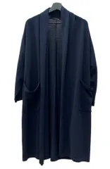 ワイズ Y's フォーリビング for living ロングカーディガン ウール WOOL 毛 ヨウジヤマモト Yohji Yamamoto NAVY 紺 カーディガン 無地 ネイビー 104LT-362のサムネイル