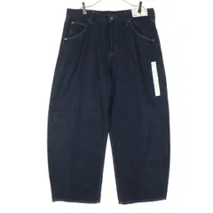 未使用 UNIQLO JEANS ユニクロジーンズ デニム バギーパンツ w32 ブルー レディース 古着