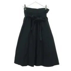 美品 TRAFALUC トラファルック ミモレ丈 フレアスカート M ブラック ZARA ザラ レディース 古着