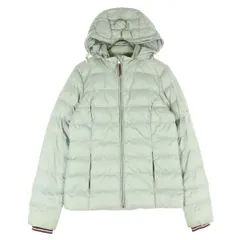 TOMMY HILFIGER トミーヒルフィガー フード取外し可 中綿ジャケット XS ライトグレー RM876A0362 レディース 古着