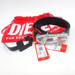 DIESEL ディーゼル B-1dr W Dロゴ レザーベルト X08727 サイズ：70/28 ブラック レディース ※中古