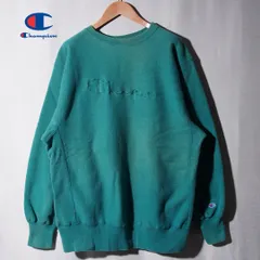 90s USA製  刺繍タグ チャンピオン Champion リバースウィーブ REVERSE WEAVE スウェット XL グリーン ロゴ刺繍 ヴィンテージ Vintage オーバーサイズ アメカジ ストリート 古着 C2090