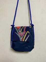 名古屋帯と訪問着をリメイクしたポシェット