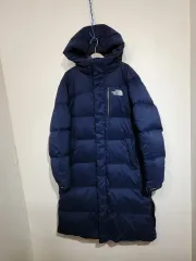 THE NORTH FACE ザノースフェイス ダウンジャケット ロング丈 アウター ネイビー オーバーサイズ ダウンコート