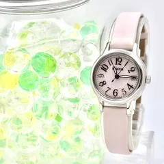【美品/稼働】CITIZEN シチズン wicca ウィッカ レディース 腕時計 ピンク シルバー デイト ソーラー E011-R007891 462050274