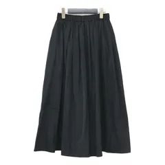 【美品】UNITED ARROWS ユナイテッドアローズ スカート ブラック 黒 サイズ:36(S) | 23秋冬 タフタ ギャザー スカート | ロング ウエストゴム ボリューム | ボトムス【レディース】【中古】