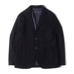 MACKINTOSH マッキントッシュ ジャケット ネイビー 紺 サイズ:40 | ヘリンボーンウール 2つボタン テーラードジャケット (スコットランド製) | アウター ブレザー 上着【メンズ】【中古】