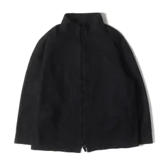 ARMANI COLLEZIONI アルマーニコレツォーニ ジャケット ブラック 黒 サイズ:56 | スタンドカラー ウール ジップ ジャケット | アウター ブルゾン 上着 | イタリア製【メンズ】【中古】のサムネイル