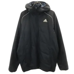 adidas アディダス 中綿ジャケット L ブラック メンズ 古着