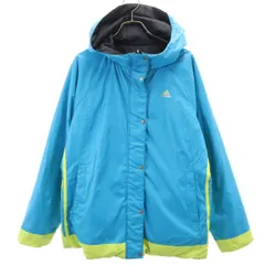 adidas アディダス リバーシブル 中綿ジャケット L ブルー系 レディース 古着