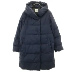 nano universe ナノユニバース リモンタ ダウンコート 38 ネイビー レディース 古着