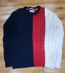 トミーヒルフィガー ケーブルニット トリカラー