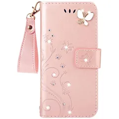 【ツバメ屋】かわいい手帳型 iPhone SE3用の手帳型 ケース/ [第2世代]2020用のケース/iPhone８/7/6用の ケース/Phone SE3 第3世代に適合するケース ストラップ付き カード収納 財布型 人気 おしゃれ 横置き機能き薄型 財 1