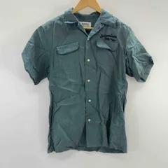 その他  メンズ 半袖シャツ　グリーン　襟付き