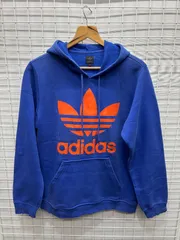 ［adidas］アディダス　 プルオーバー　パーカー　ブルー　M 2510-428
